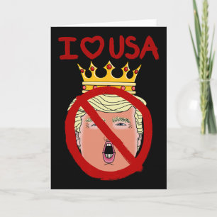 Cartão Eu Amo EUA Anti Trump 2024