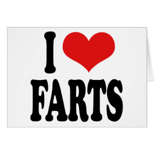 Cartão Eu amo Farts