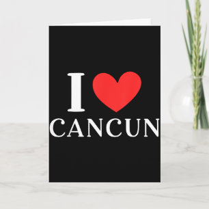 Cartão Eu Amo Férias em Cancun México _3