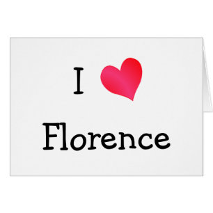 Cartão Eu Amo Florence