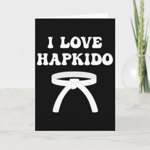 Cartão Eu Amo Hapkido Boxe Asiático Jiujitsu Kickboxing L