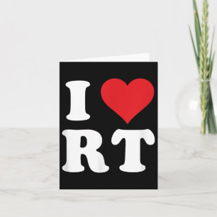 Cartão Eu Amo Iniciais Rt Eu Adoro R.t. Primeiro Último N