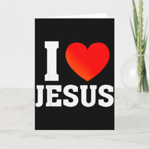 Cartão Eu amo Jesus 