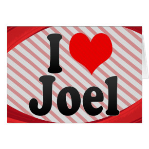 Cartão Eu amo Joel