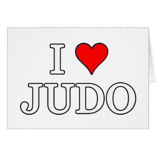 Cartão Eu Amo Judo