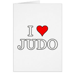 Cartão Eu Amo Judo