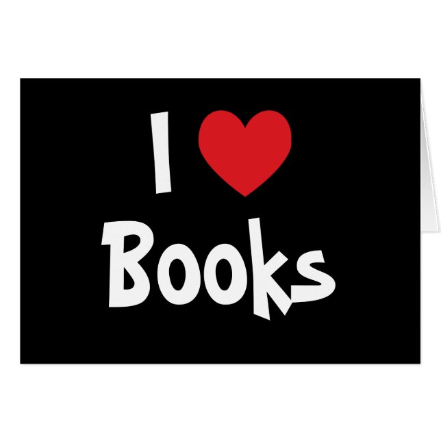 Cartão Eu Amo Livros (Frente Horizontal)