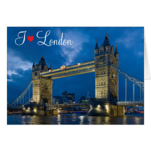 Cartão Eu amo Londres