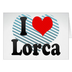 Cartão Eu amo Lorca, espanha. Mim Encanta Lorca, espanha