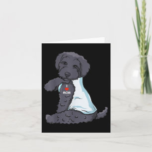 Cartão Eu Amo Mamãe Tatto Schnoodle Mãe Cão Sobremesa Mul