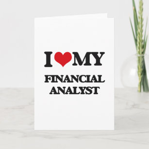 Cartão Eu amo meu analista financeiro