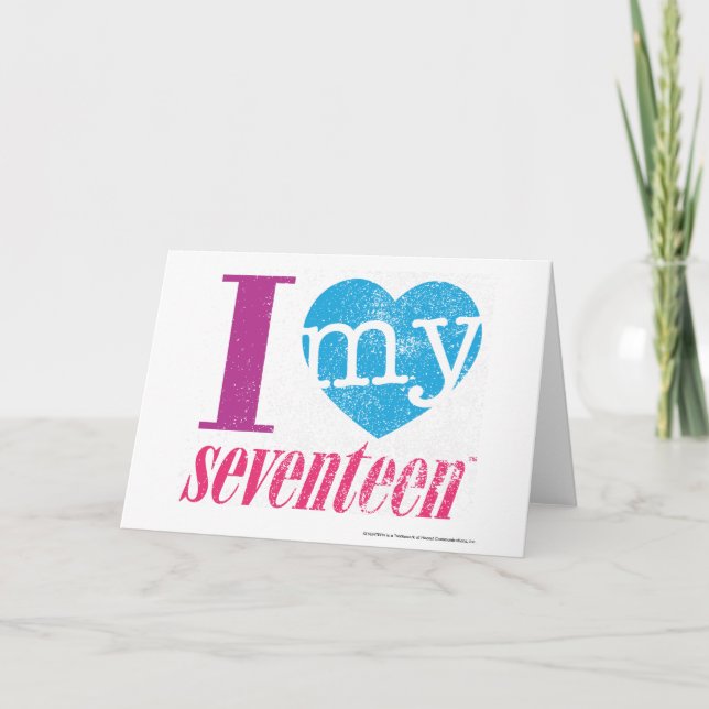 Cartão Eu Amo Meu Aqua 17 (Frente)