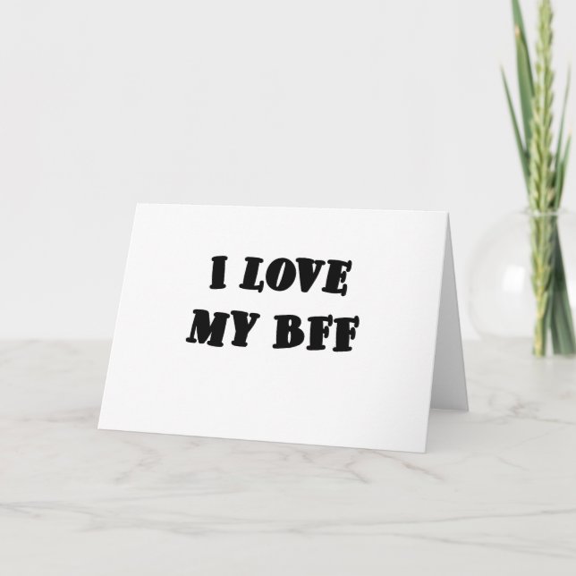 Cartão Eu amo meu BFF (Frente)