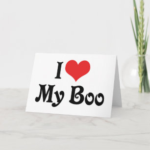 Cartão Eu Amo Meu Boo