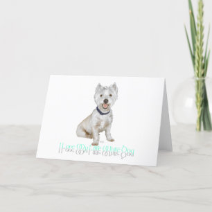 Cartão Eu Amo Meu Cachorrinho Branco - Westie