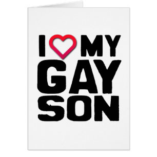 Cartão Eu amo meu filho Gay