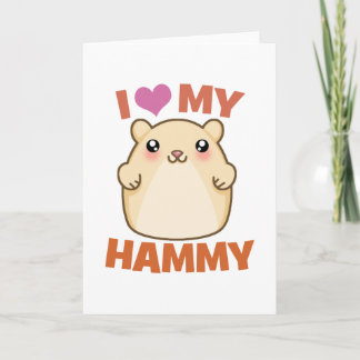 Cartão Eu Amo Meu Hammy