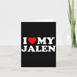 Cartão Eu Amo Meu Jalen