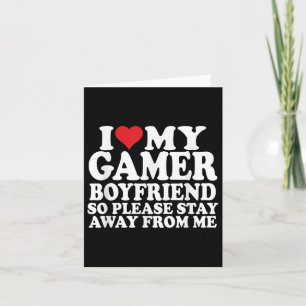 Cartão Eu Amo Meu Namorado Gamer Coração Bf Video Games, 
