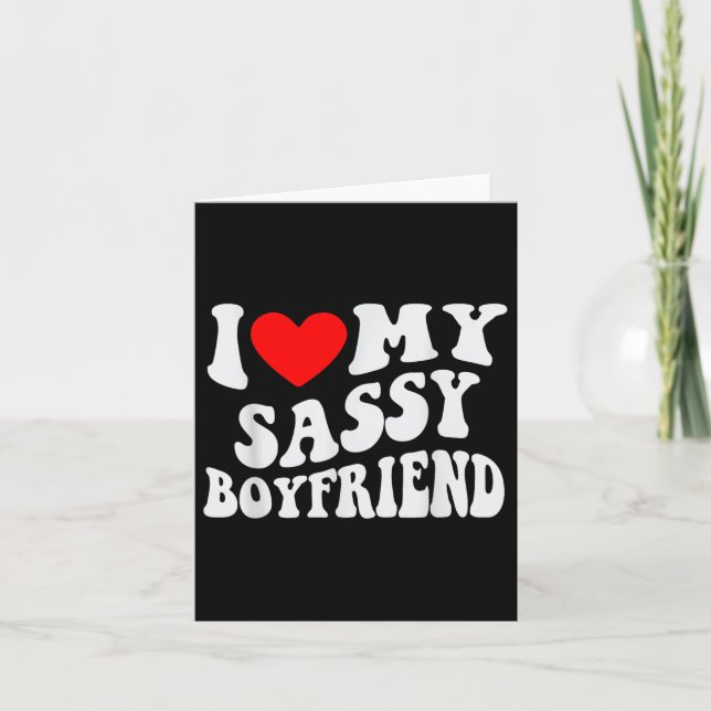 Cartão Eu Amo Meu Namorado Sy Bf  (Frente)