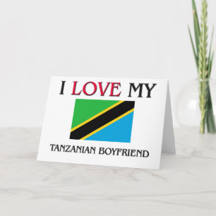 Cartão Eu amo meu Namorado tanzaniano