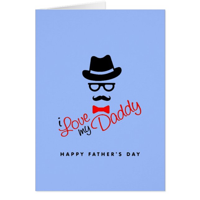 Cartão Eu Amo Meu Pai (Frente)