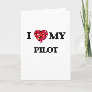 Cartão Eu amo meu piloto