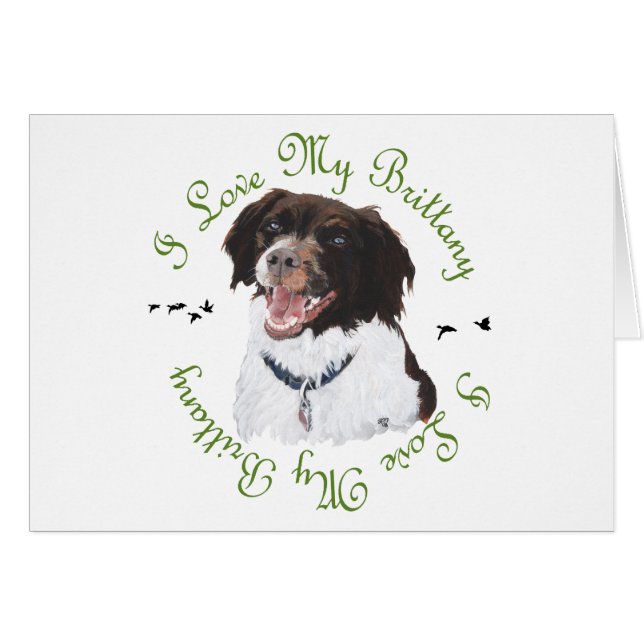 Cartão Eu Amo Minha Bretanha (Frente Horizontal)