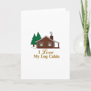 Cartão Eu Amo Minha Cabine De Log