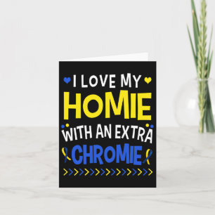 Cartão Eu Amo Minha Casa Com Um Pai Extra De Chromie Mamã