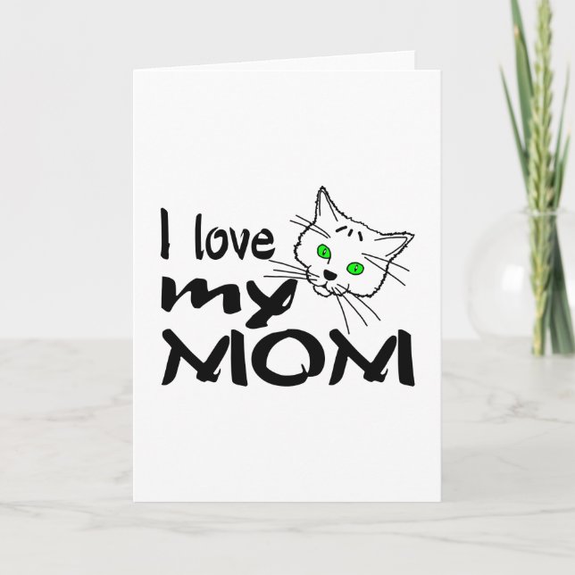 Cartão Eu Amo Minha Mãe (Frente)