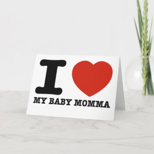 Cartão Eu amo minha mãe bebê