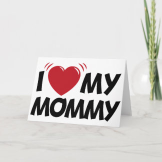 Cartão eu amo minha mamãe