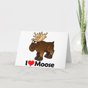 Cartão Eu Amo Moose