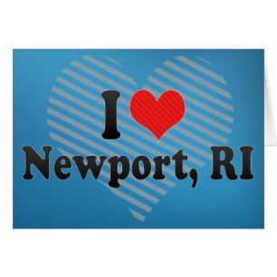Cartão Eu amo Newport, RI