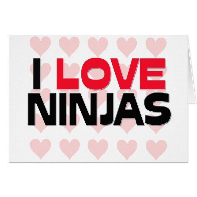 CARTÃO EU AMO NINJAS (Frente Horizontal)
