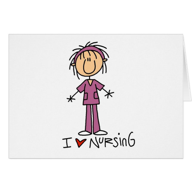 Cartão Eu amo nutrir o camiseta e os presentes (Frente Horizontal)