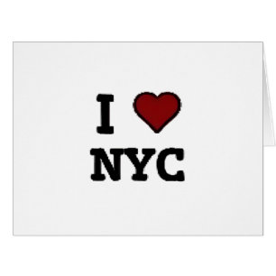 Cartão Eu Amo NYC coração