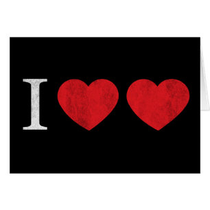 Cartão Eu amo o amor