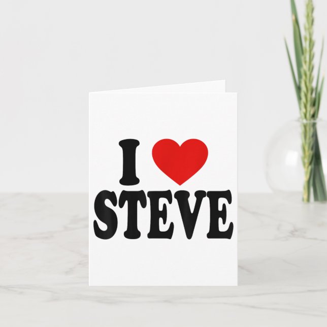 Cartão Eu Amo o Amor Steve _1  (Frente)