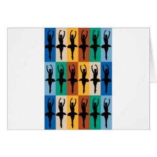 Cartão Eu amo o balé