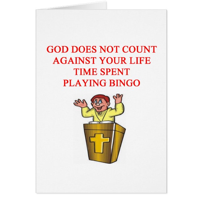 Cartão eu amo o bingo (Frente)