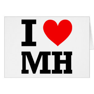 Cartão Eu amo o design de Marshall Islands