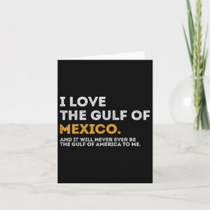 Cartão Eu Amo O Golfo Do México Da América Dos Eua Julho
