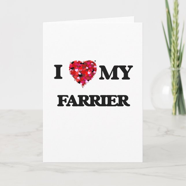 Cartão Eu amo o meu guerreiro (Frente)