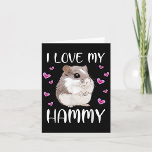 Cartão Eu Amo O Meu Pet De Hammy, Custa Chinesa, De Hammy
