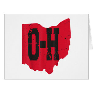 Cartão Eu Amo O Meu Script Home De Ohio, Ohio Buckeye Sta