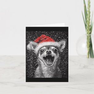 Cartão Eu Amo O Natal Chihuahua