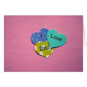 Cartão Eu amo o pai!