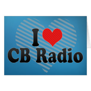 Cartão Eu amo o rádio dos CB
